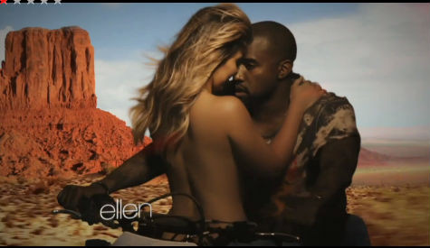 Kim Kardashian topless Kanye West videclipe Bound 2 Kim Kardashian topless Kanye West videclipe Bound 2